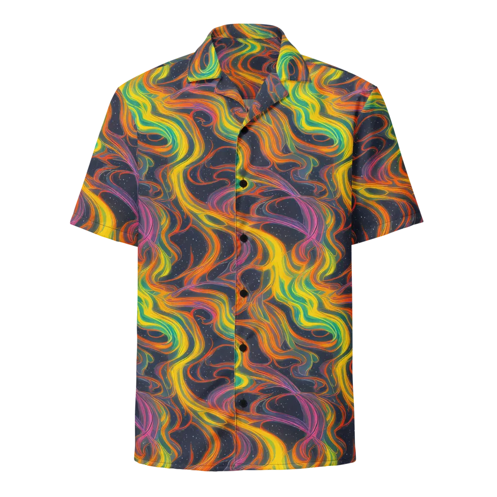 Starfall Ribbons on Button Shirt — Front