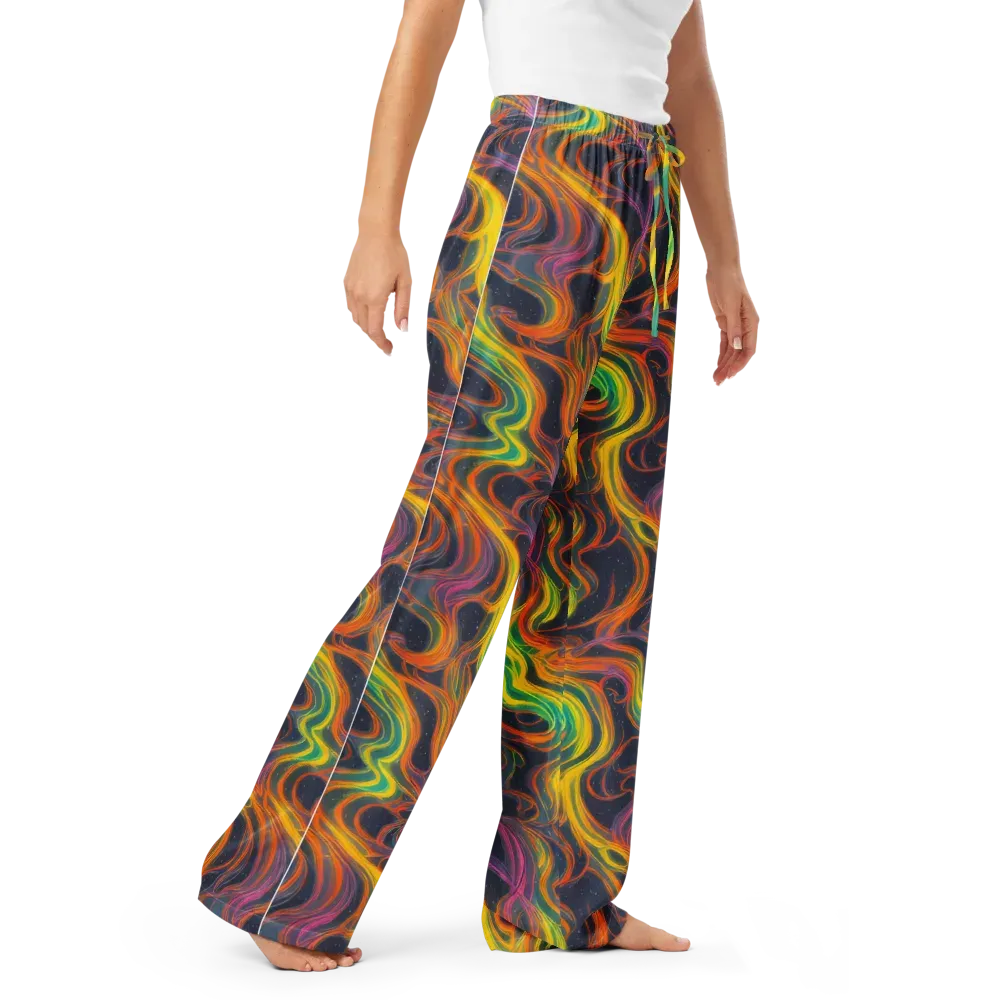 Starfall Ribbons on Women's Pajama Pants — Right Front