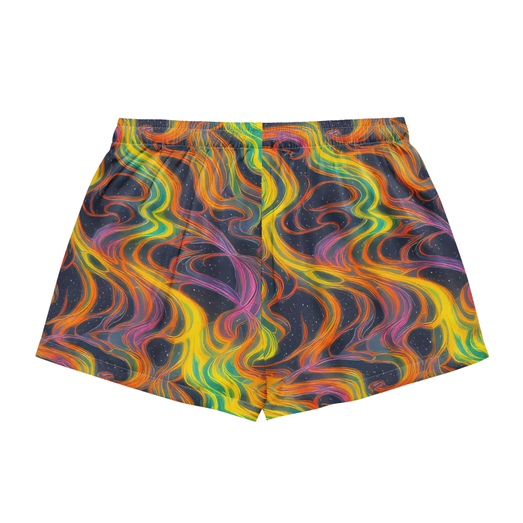 Starfall Ribbons on Women's Pajama Shorts — Back