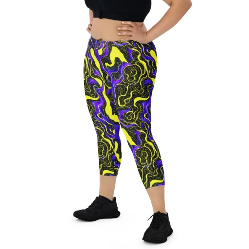 Rebel Circuit on a Capri Leggings