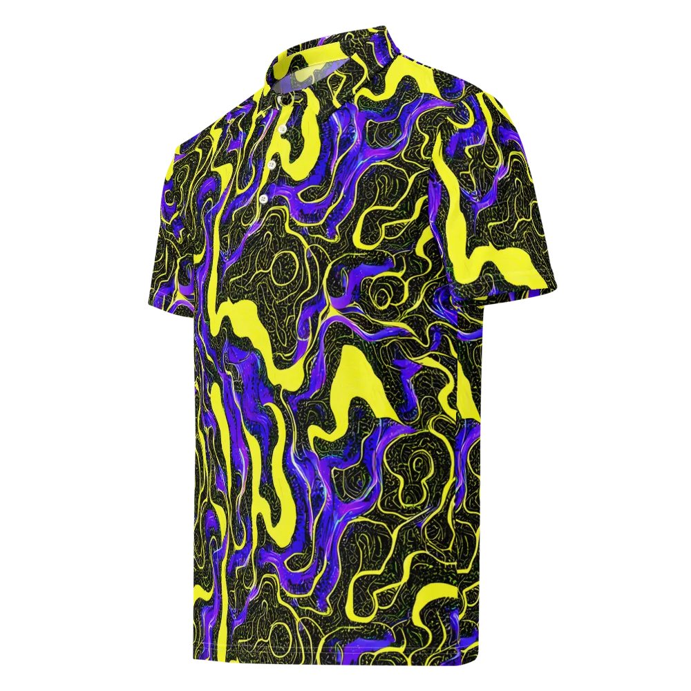 Rebel Circuit on Men's Slim Fit Polo Shirt — Left Front