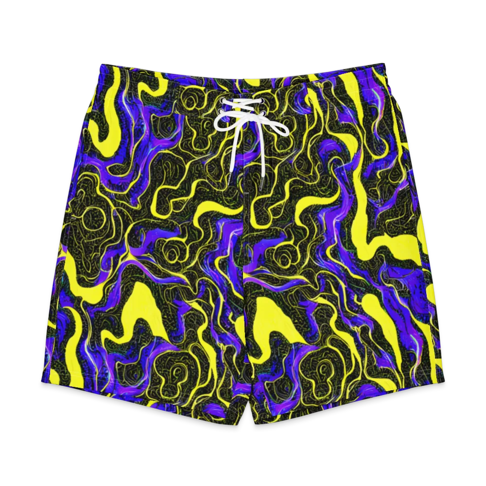 Rebel Circuit on Men's Board Shorts — Front