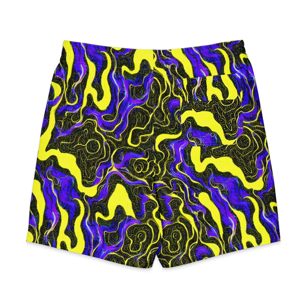 Rebel Circuit on Men's Board Shorts — Back