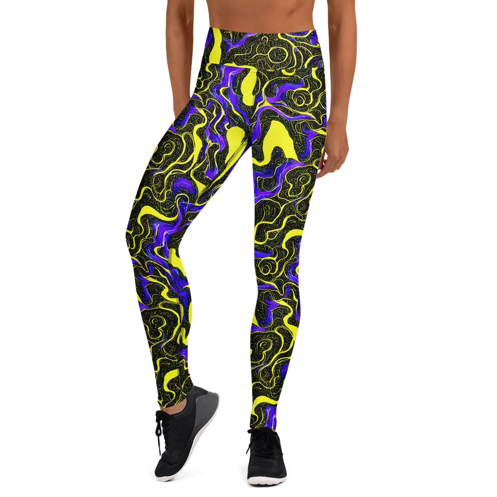 Rebel Circuit on Yoga Leggings — Front
