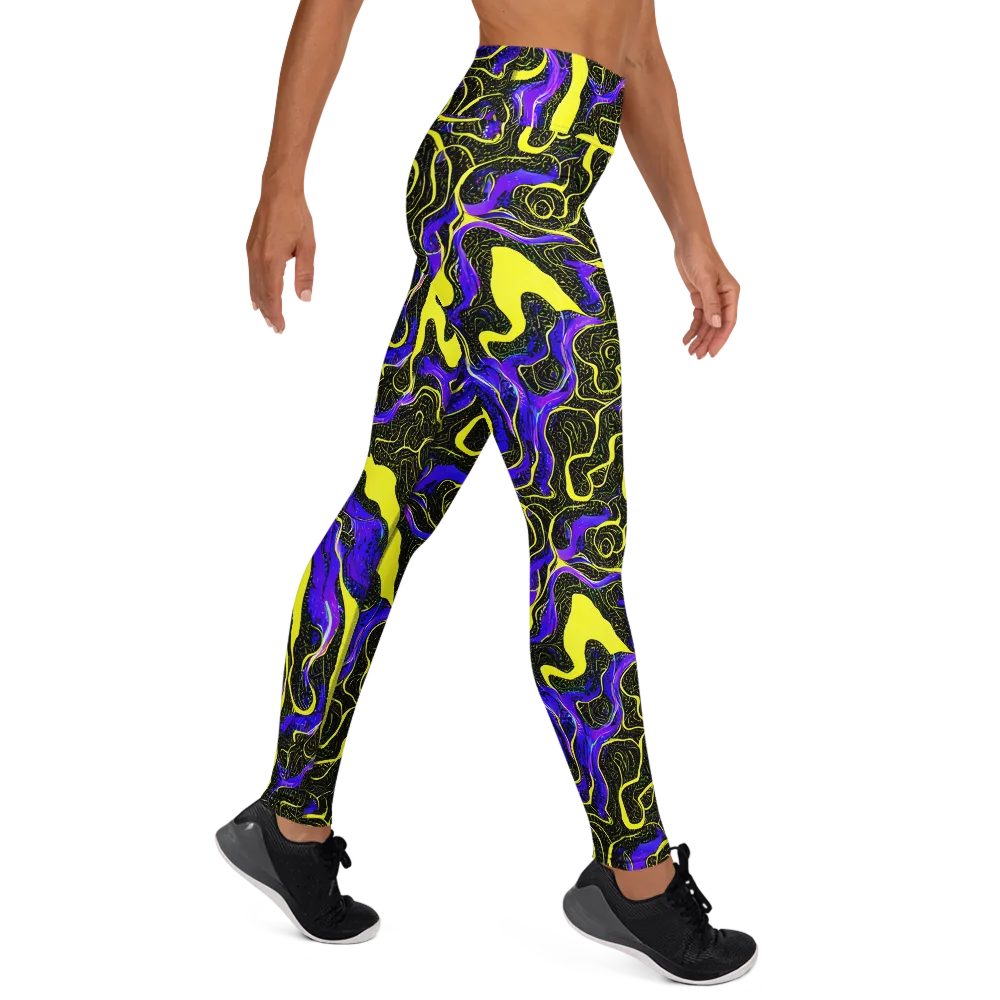 Rebel Circuit on Yoga Leggings — Right