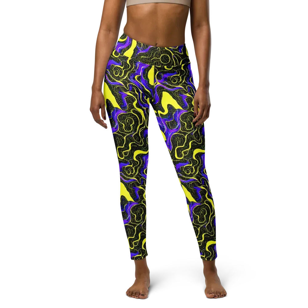Rebel Circuit on Yoga Leggings — Front