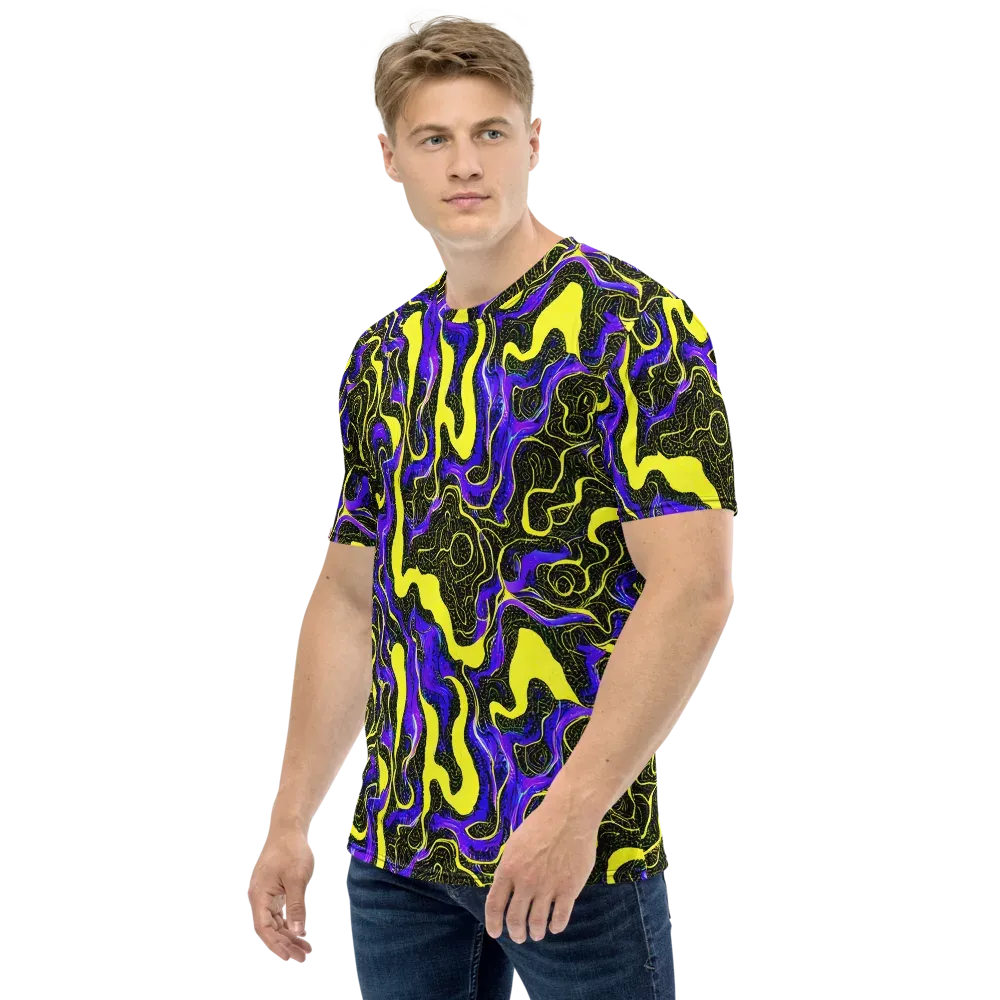 Rebel Circuit on Men's Crew Neck T-Shirt — Left