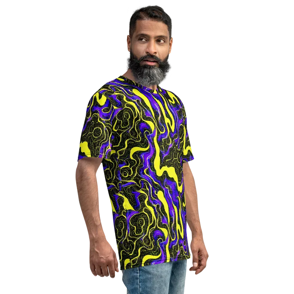 Rebel Circuit on Men's Crew Neck T-Shirt — Right
