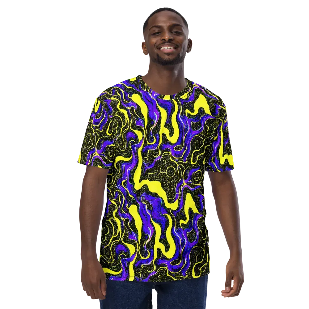 Rebel Circuit on Men's Crew Neck T-Shirt — Front