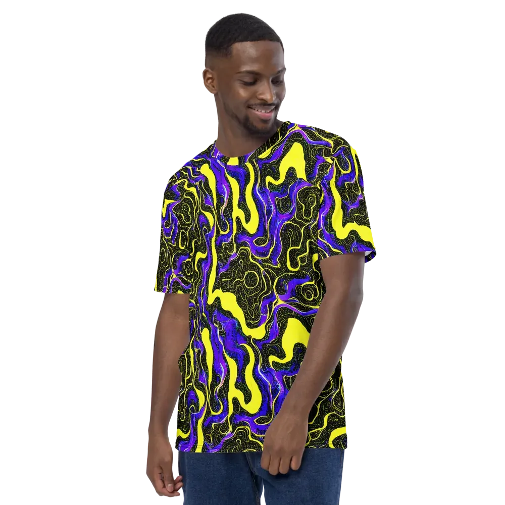 Rebel Circuit on Men's Crew Neck T-Shirt — Left