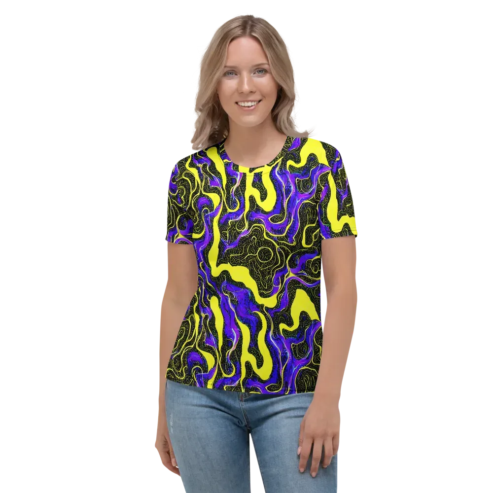 Rebel Circuit on Women's Crew Neck T-Shirt — Front