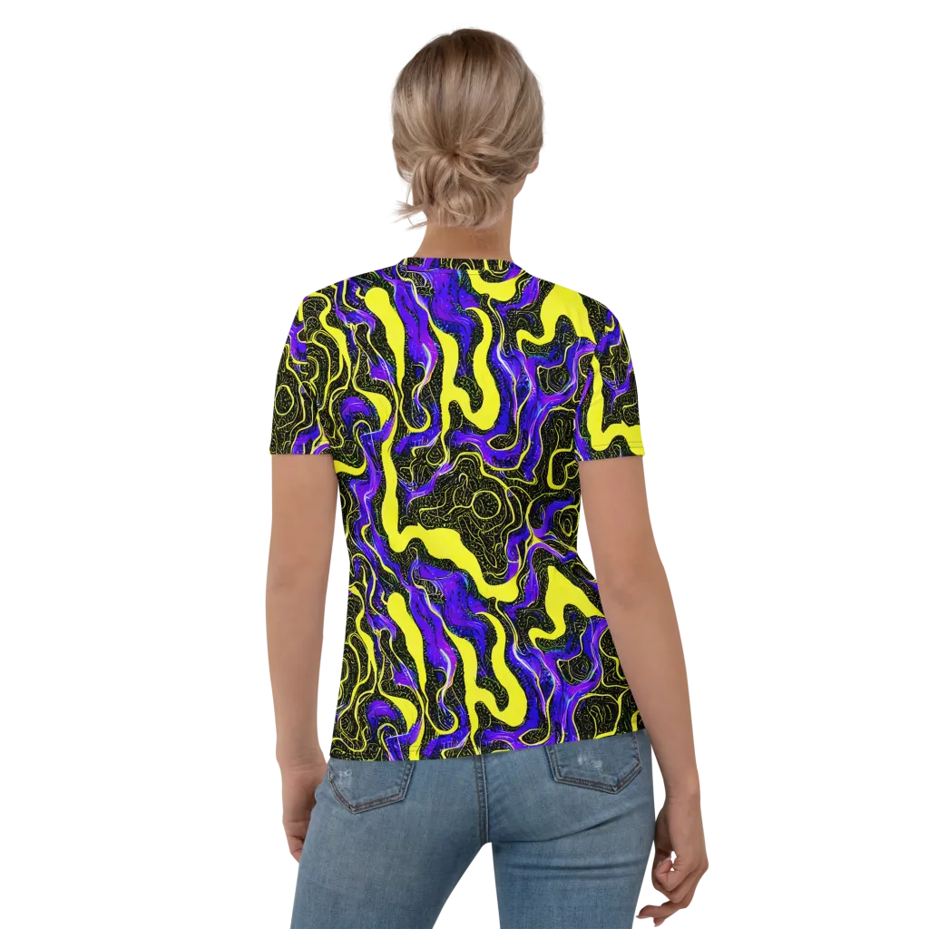 Rebel Circuit on Women's Crew Neck T-Shirt — Back
