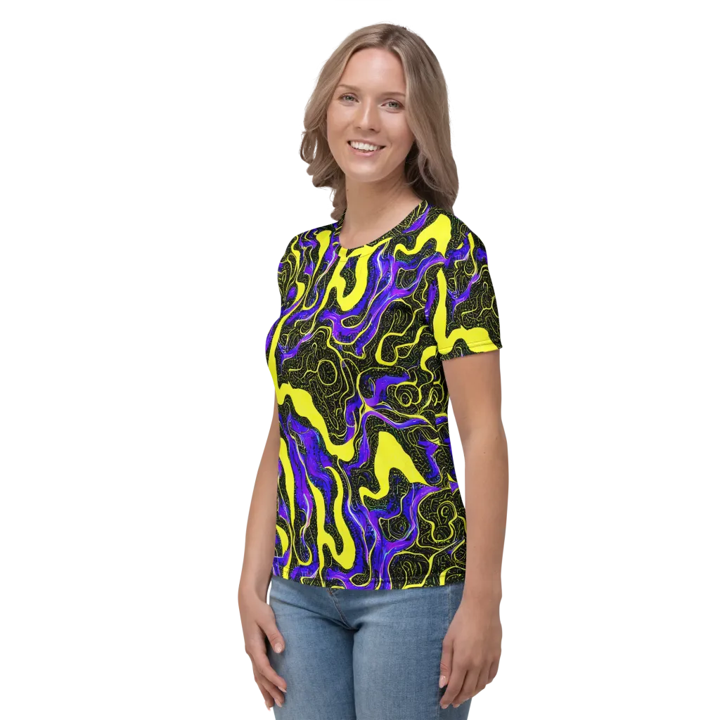 Rebel Circuit on Women's Crew Neck T-Shirt — Left