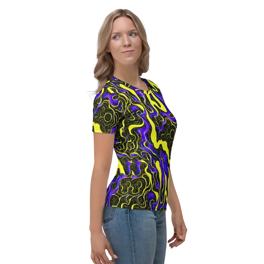 Rebel Circuit on Women's Crew Neck T-Shirt — Right