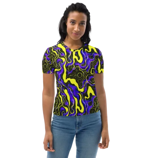 Rebel Circuit on a Women's Crew Neck T-Shirt