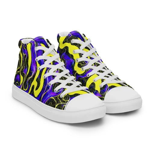 Rebel Circuit on a Women's High Top Canvas Shoes