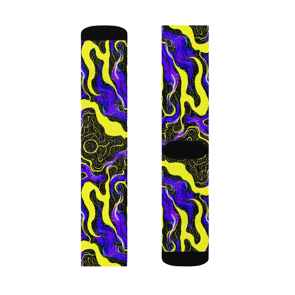 Rebel Circuit on Socks — Left Sock