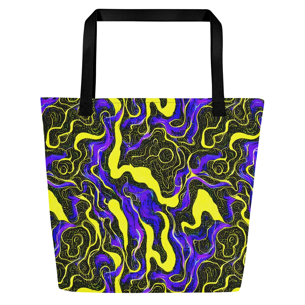 Rebel Circuit on Large Tote Bag W/ Pocket — Front