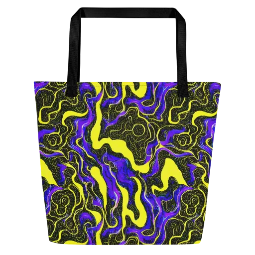 Rebel Circuit on a Large Tote Bag W/ Pocket