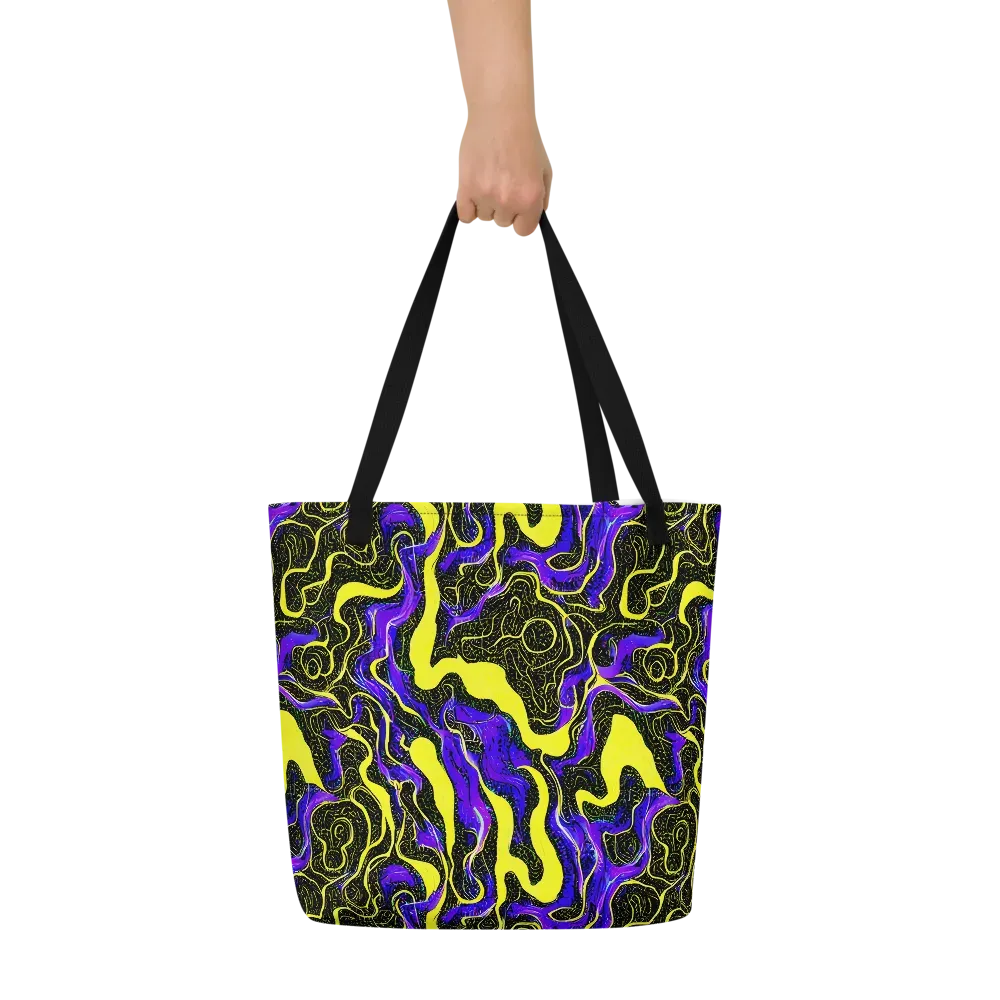 Rebel Circuit on Large Tote Bag W/ Pocket — Front