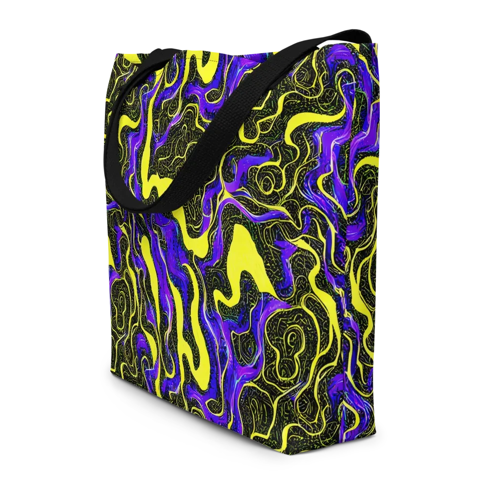 Rebel Circuit on Large Tote Bag W/ Pocket — Front