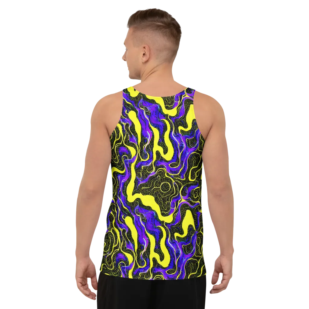 Rebel Circuit on Men's Tank Top — Back