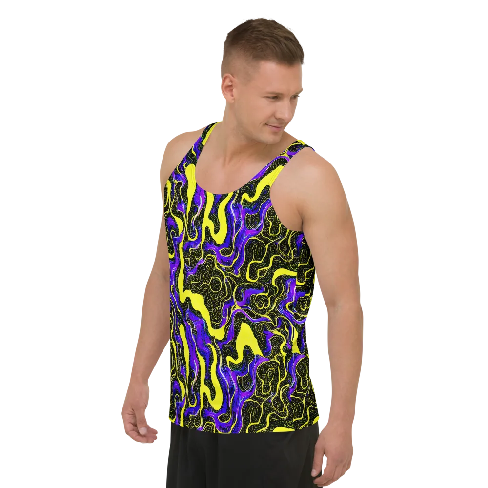 Rebel Circuit on Men's Tank Top — Left Front