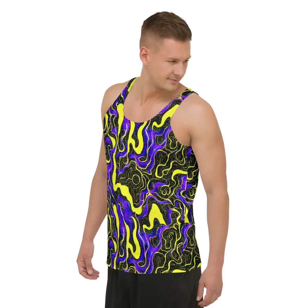 Rebel Circuit on Men's Tank Top — Left Front