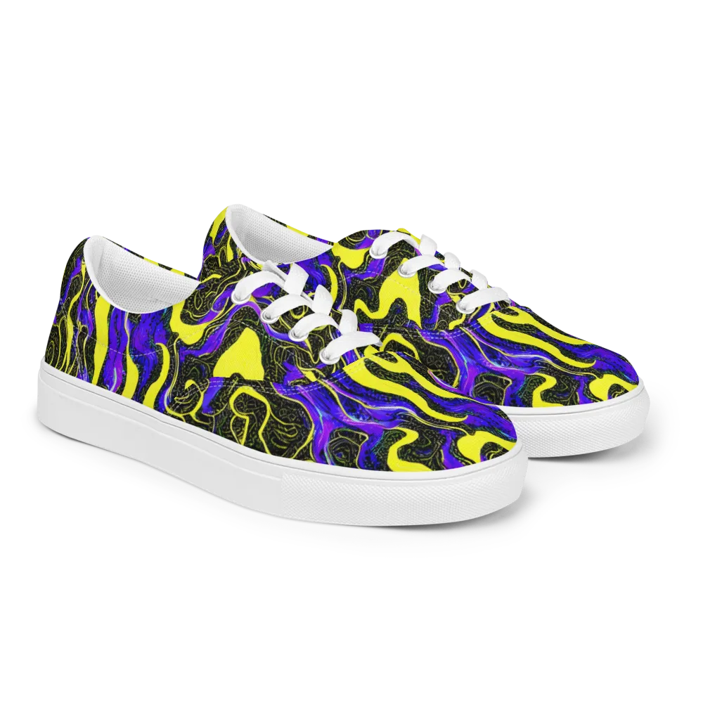 Rebel Circuit on Men's Lace-Up Canvas Shoes — Right Front