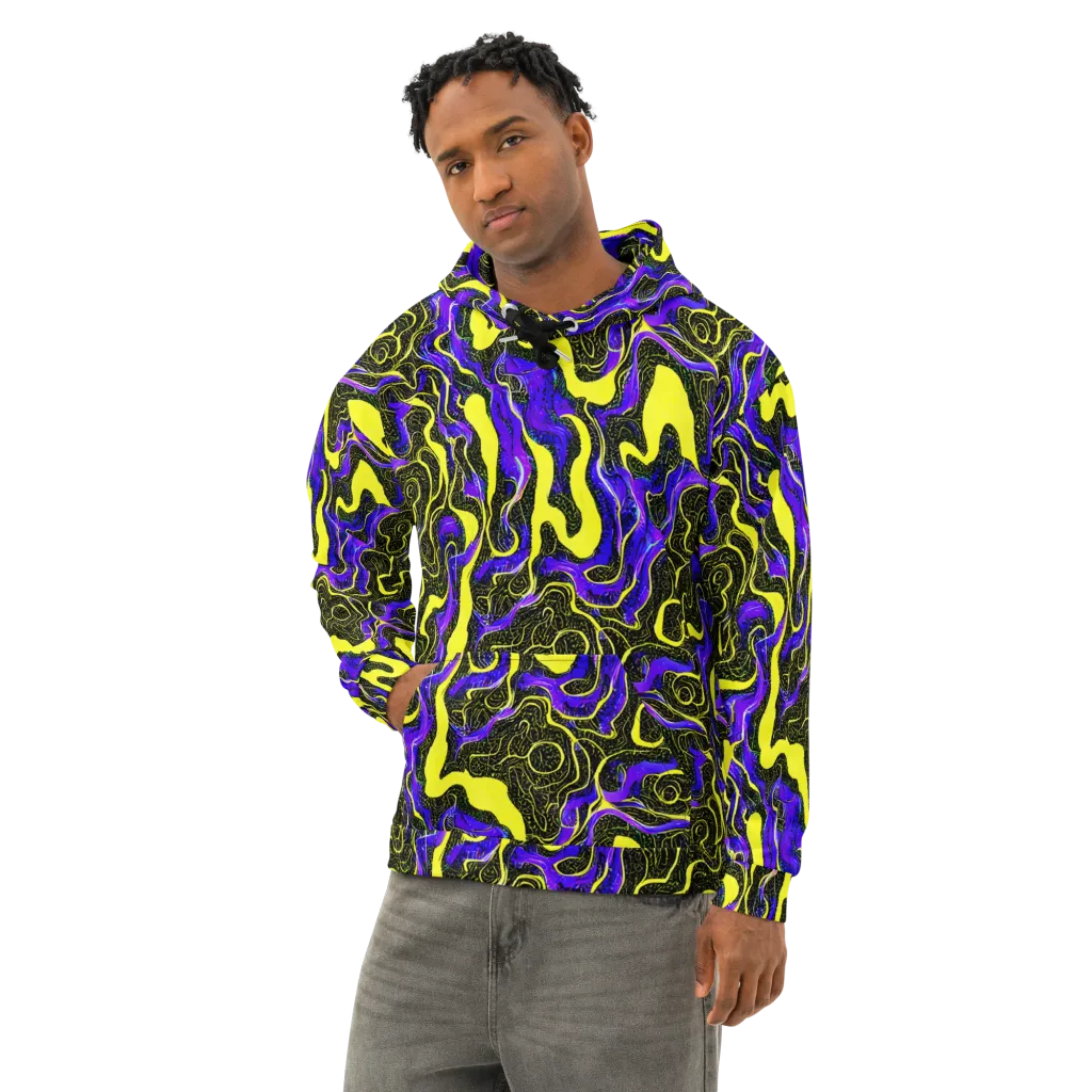 Rebel Circuit on Cotton Hoodie — Left Front