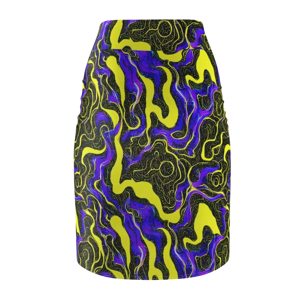 Rebel Circuit on Pencil Skirt — Back