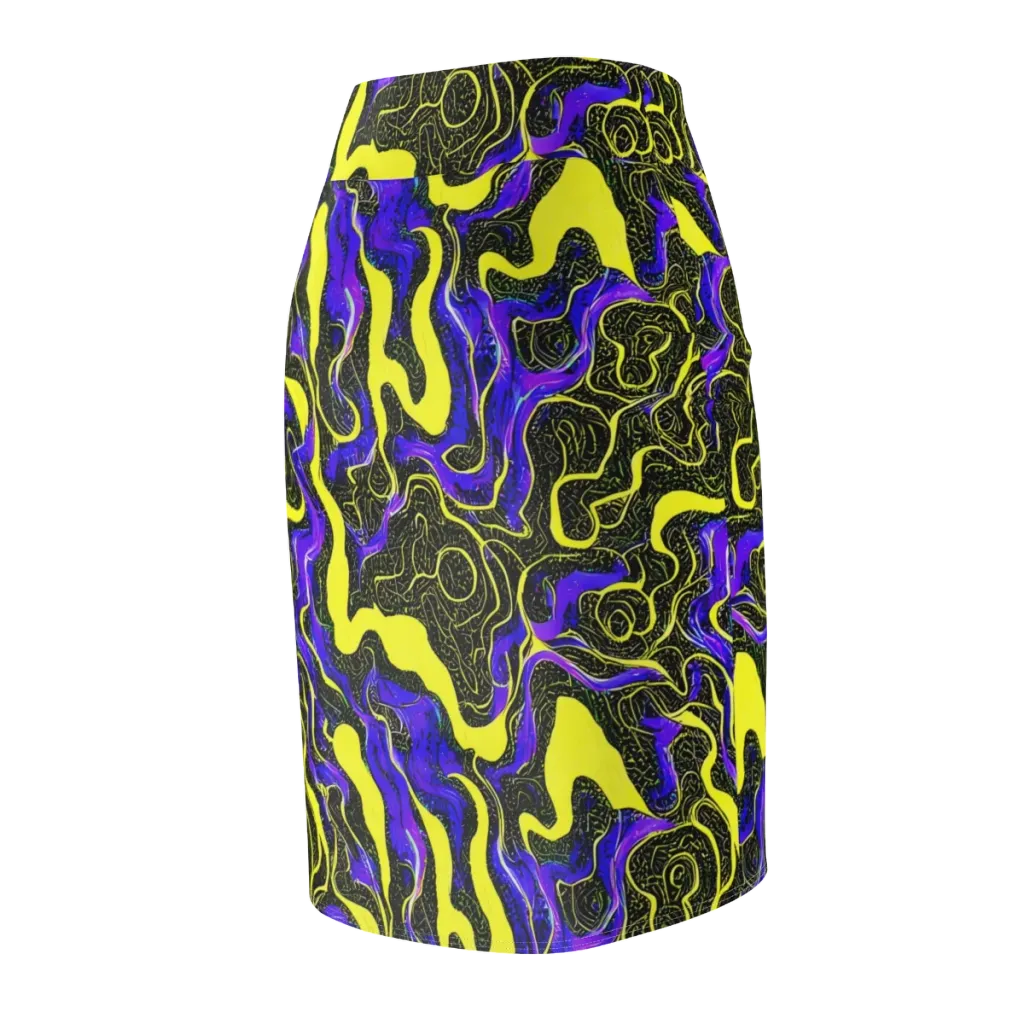 Rebel Circuit on Pencil Skirt — Back Side