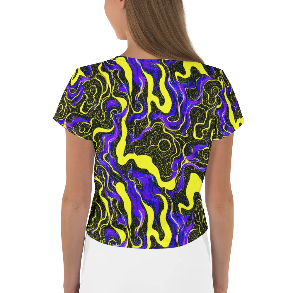 Rebel Circuit on Crop Tee — Back