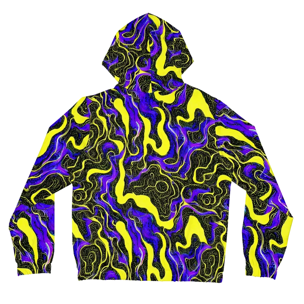Rebel Circuit on Women's Full-Zip Hoodie — Back