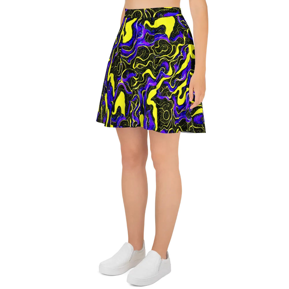 Rebel Circuit on Skater Skirt — Left