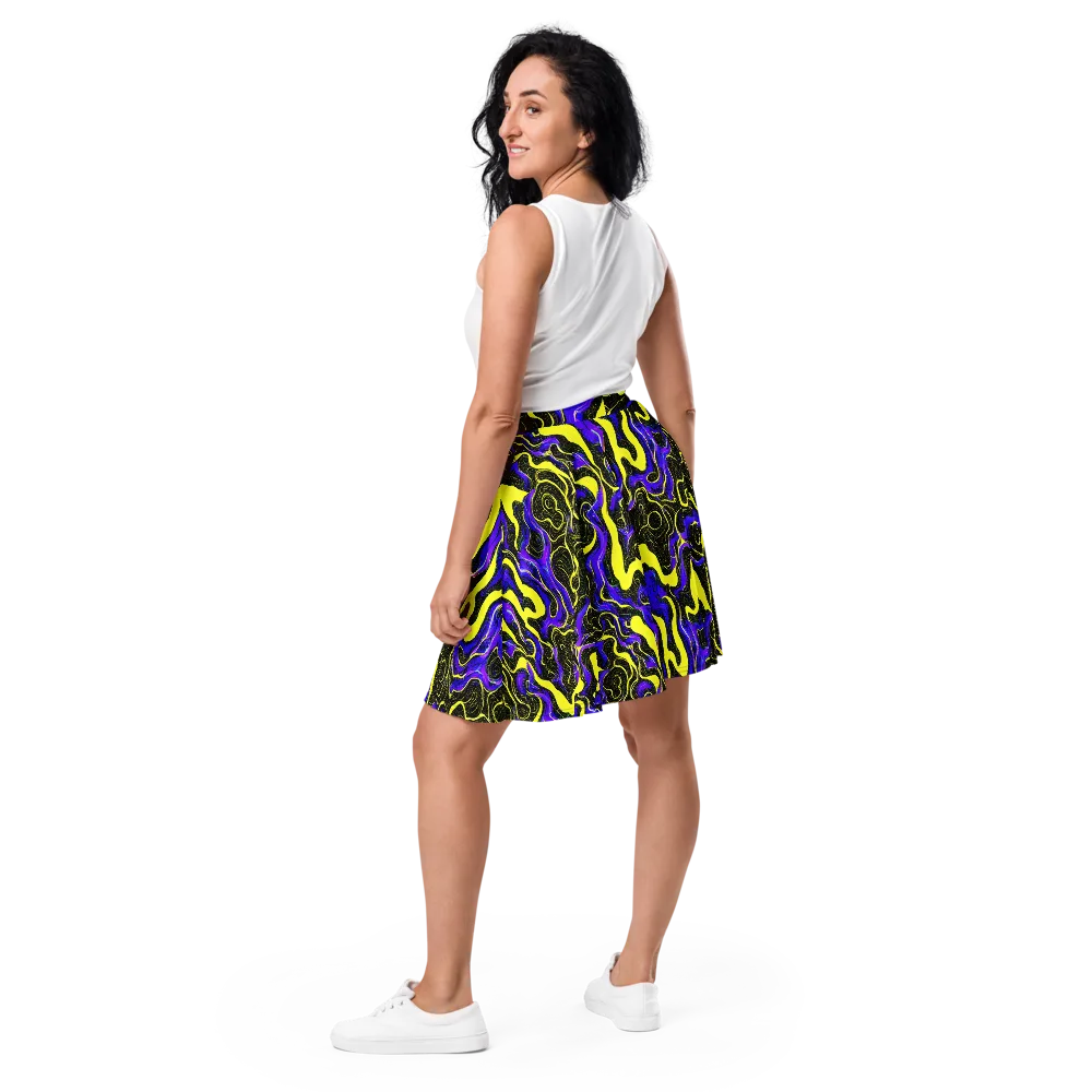 Rebel Circuit on Skater Skirt — Back