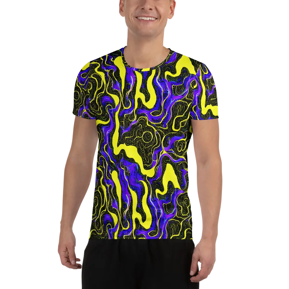 Rebel Circuit on Men's Athletic T-Shirt — Front