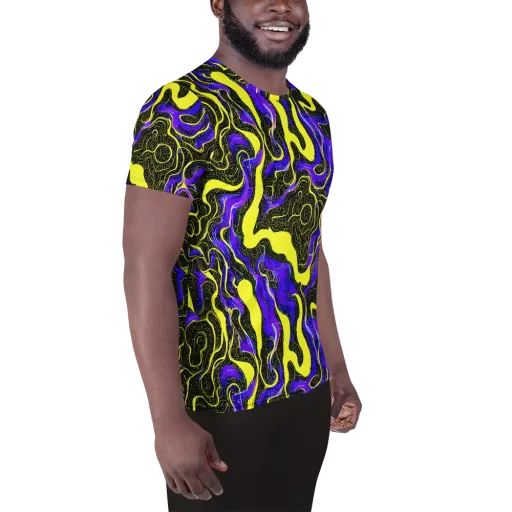 Rebel Circuit on a Men's Athletic T-Shirt