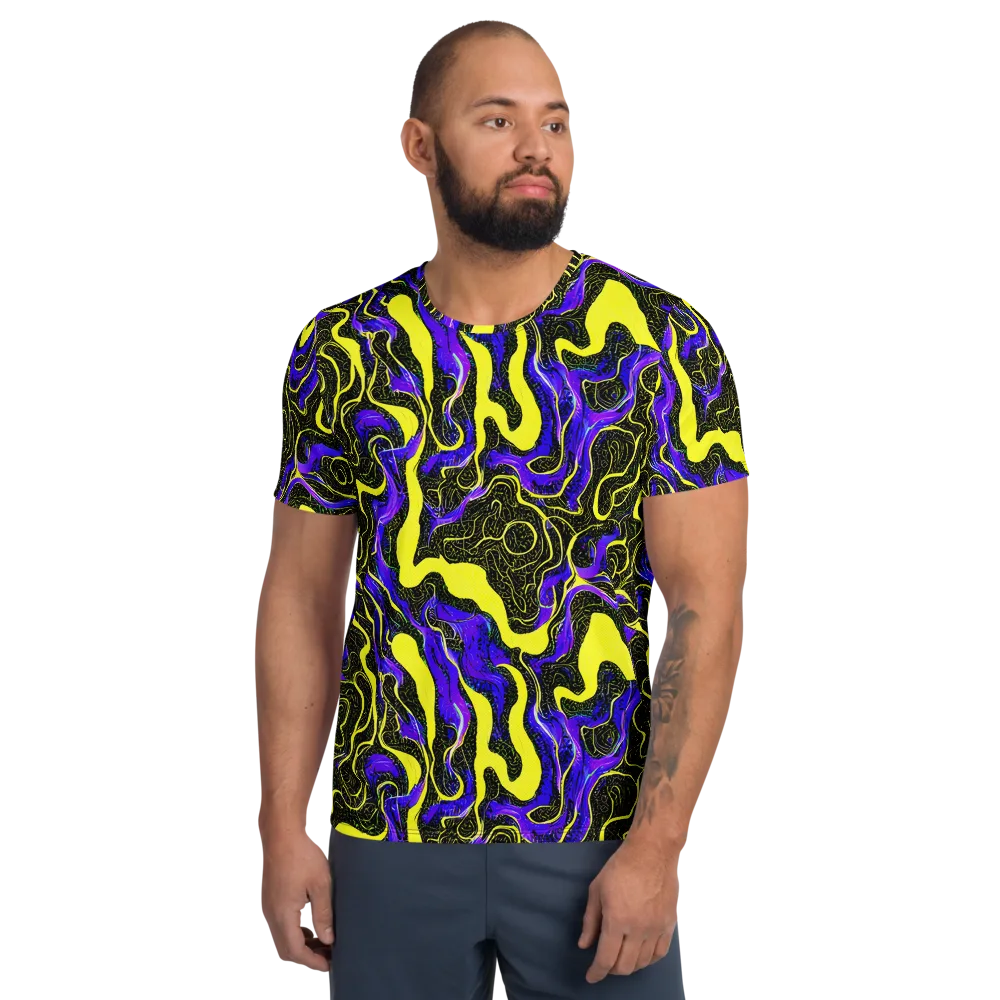 Rebel Circuit on Men's Athletic T-Shirt — Front