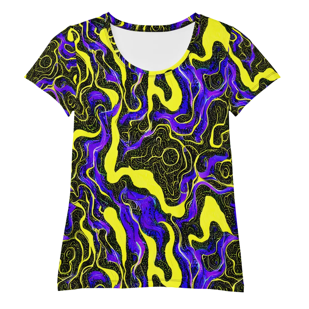 Rebel Circuit on Women's Athletic T-Shirt — Front