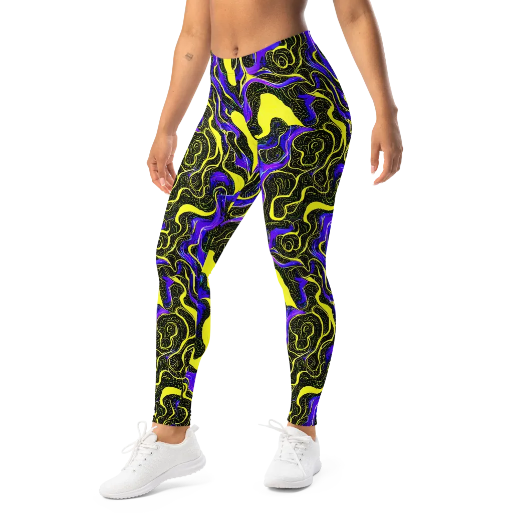 Rebel Circuit on Leggings — Left Front