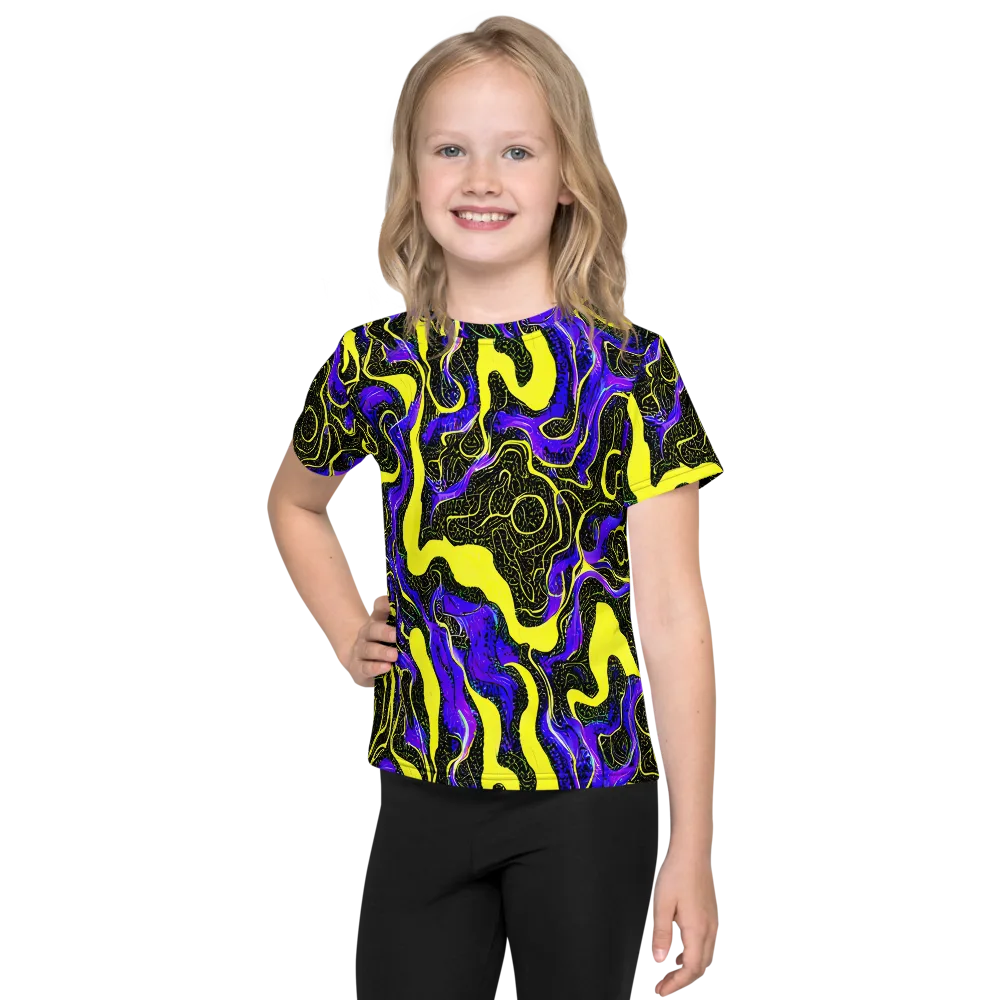 Rebel Circuit on Kids Crew Neck T-Shirt — Front