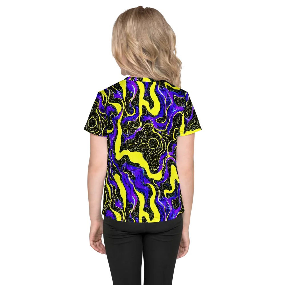 Rebel Circuit on Kids Crew Neck T-Shirt — Back