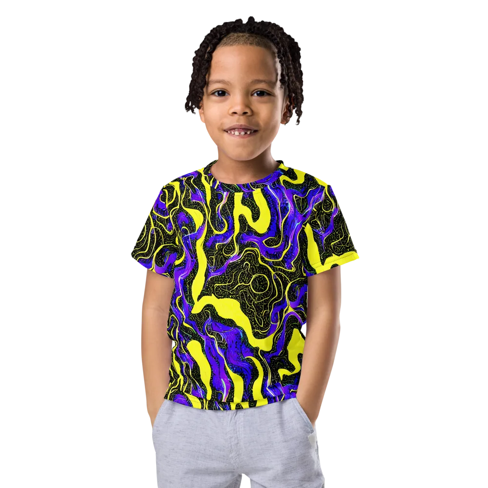 Rebel Circuit on Kids Crew Neck T-Shirt — Front
