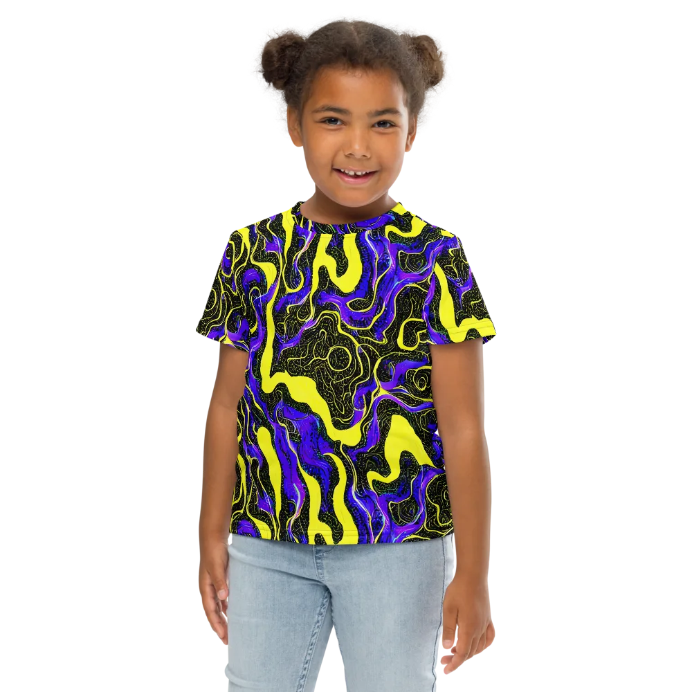 Rebel Circuit on Kids Crew Neck T-Shirt — Front