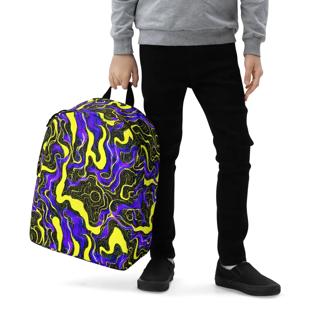 Rebel Circuit on Minimalist Backpack — Zoomed-in