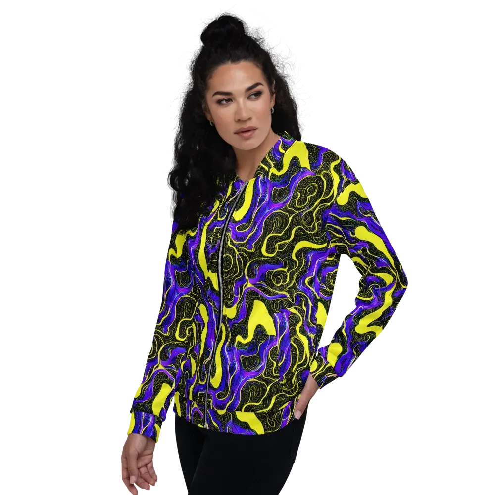 Rebel Circuit on Bomber Jacket — Left