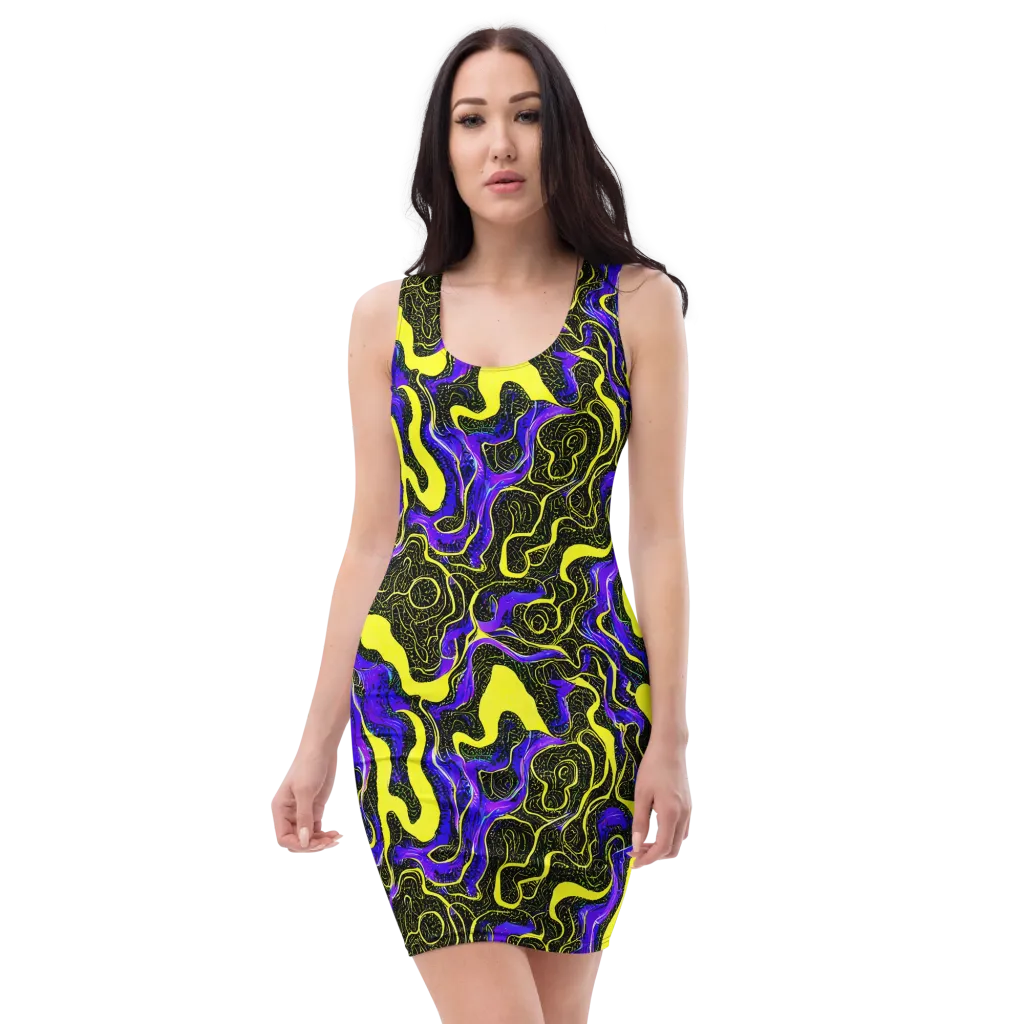 Rebel Circuit on Bodycon Dress — Front
