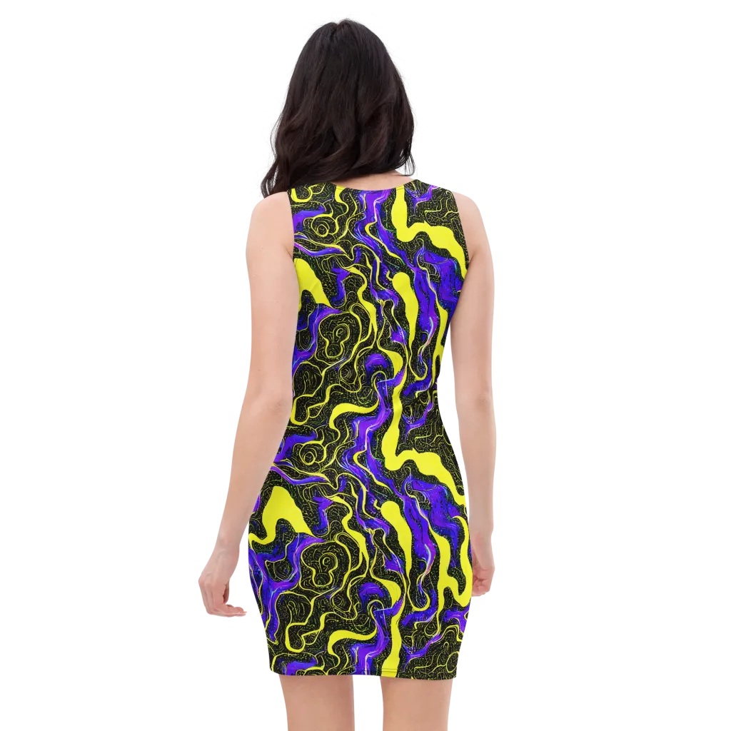 Rebel Circuit on Bodycon Dress — Back