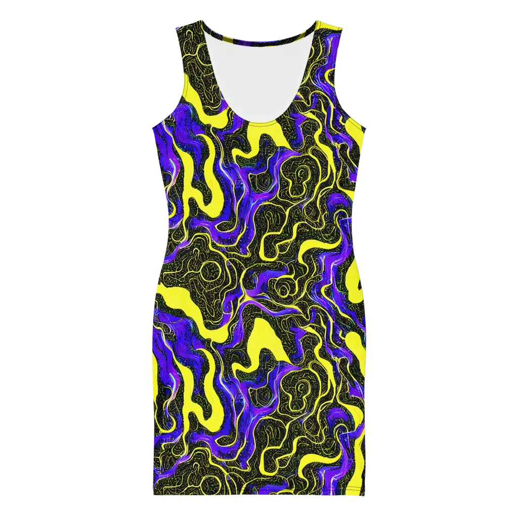 Rebel Circuit on Bodycon Dress — Front